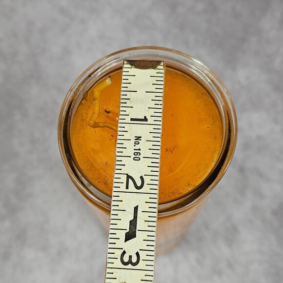 Glass Orange Fragranced Candles Pillar Candle 8.5"x3"" Home Room Décor Gift - Picture 5 of 5